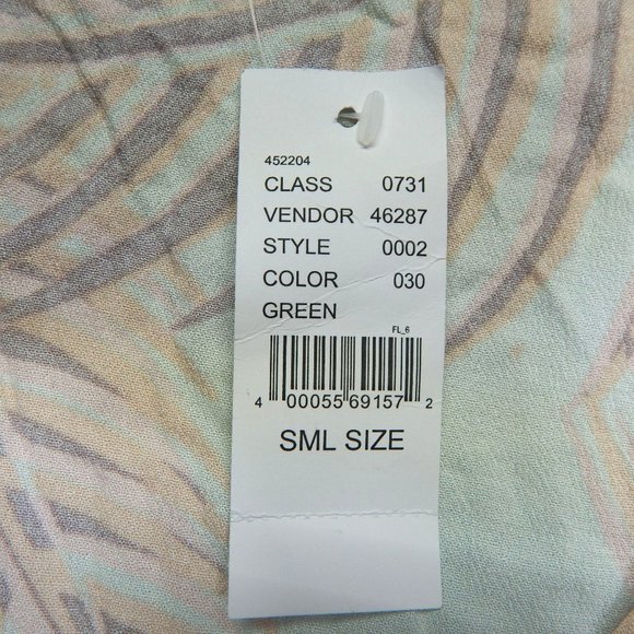 Kendall & Kylie PacSun Womens Hawaiian Print Tie Front Crop Top Size XS - Picture 6 of 10